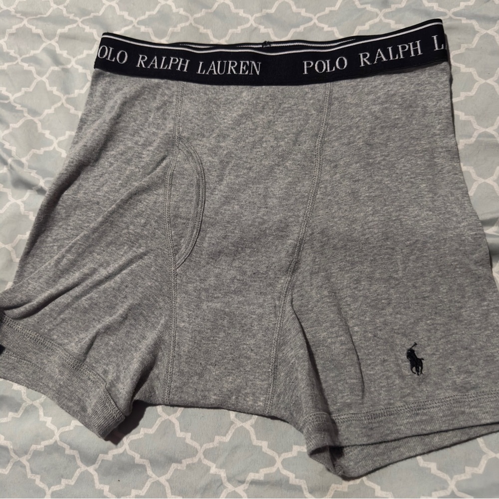 Polo by Ralph Lauren Gray Boxer Briefs Soft Cotton Blend